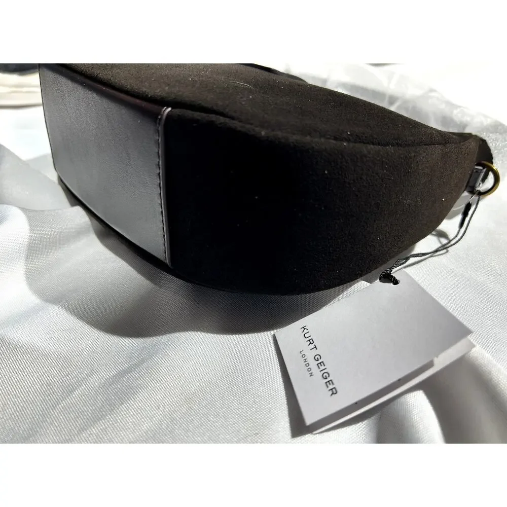 Kurt Geiger Chelsea Hobo Brown Suede Shoulder Bag NWT - Picture 11 of 11